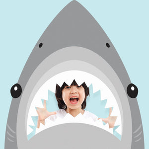 Bulk Pack of 20 Shark Party Photo Booth Props