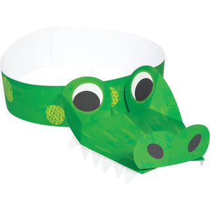 Bulk Pack of 16 Alligator Party Headband Child Size