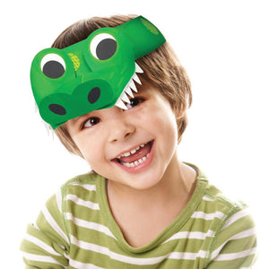 Bulk Pack of 16 Alligator Party Headband Child Size