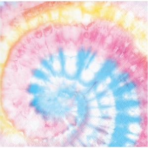 Bulk Pack of 48 Tie Dye Party Beverage Napkin