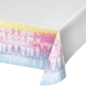 Bulk Pack of 2 Tie Dye Party Paper Tablecover, 54"x102"