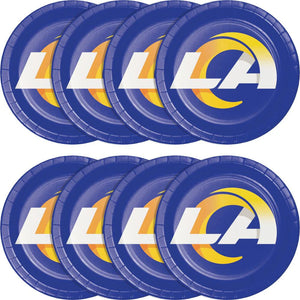 Los Angeles Rams 49 Piece Party Pack for 8 Fans