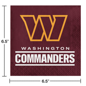 Washington Commanders 49 Piece Party Pack for 8 Fans