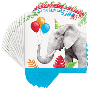 Bulk Pack of 48 Party Animals Beverage Napkin