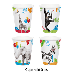 Bulk Pack of 16 Party Animals Hot/Cold Cup 9Oz Asstd Designs