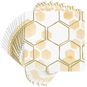 Bulk Pack of 32 Honeycomb Luncheon Napkin