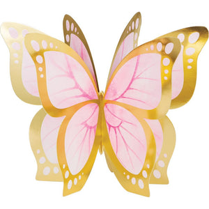 Bulk Pack of 6 Butterfly Shimmer 3D Foil Centerpiece