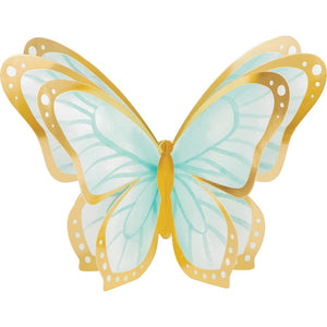 Bulk Pack of 6 Butterfly Shimmer 3D Foil Centerpiece