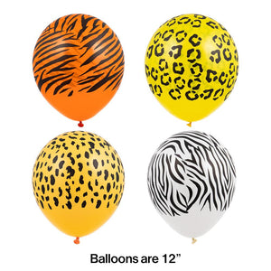 Bulk Pack of 30 Party Animals Latex Balloons