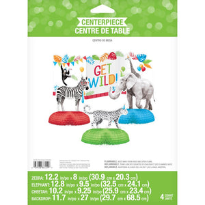 Bulk Pack of 8 Party Animals Centerpiece 3D w/