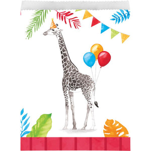 Bulk Pack of 16 Party Animals Paper Treat Bags Asstd Designs