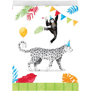 Bulk Pack of 16 Party Animals Paper Treat Bags Asstd Designs