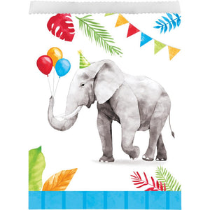 Bulk Pack of 16 Party Animals Paper Treat Bags Asstd Designs