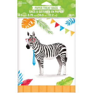 Bulk Pack of 16 Party Animals Paper Treat Bags Asstd Designs