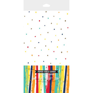 Bulk Pack of 2 Birthday Stripes Paper Tablecover