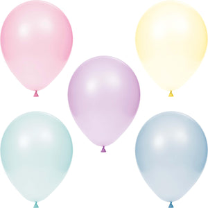 Bulk Pack of 30 Birthday Latex Balloons 12" Asst Pastel Colors