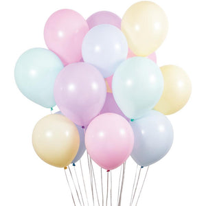 Bulk Pack of 30 Birthday Latex Balloons 12" Asst Pastel Colors