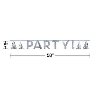 Bulk Pack of 2 Birthday Letter Banner w/ Tassels