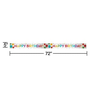 Bulk Pack of 3 Birthday Foil Banner