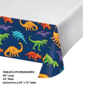 Bulk Pack of 3 Dino Dig Plastic 48" x 88" Tablecover