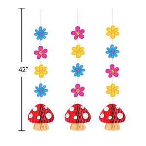 Bulk Pack of 6 Party Gnomes Hanging Cutouts w/ Honeycomb