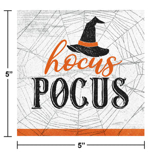 Bulk Pack of 48 Wicked Webs Hocus Pocus Beverage Napkins