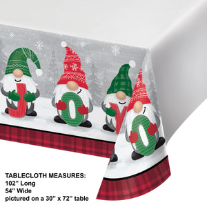 Bulk Pack of 2 Holiday Gnomes Paper Tablecover