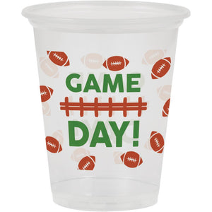 Bulk Pack of 16 Football Plastic Cup 16 oz