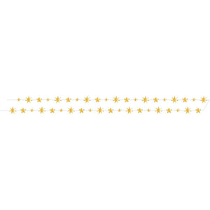 Bulk Pack of 2 Starry Night Stars 12ft Foil Garland