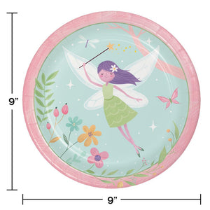 Bulk Pack of 16 Fairy Forest Dinner Plate