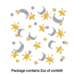 Bulk Pack of 2 Starry Night Foil Stars Table Confetti