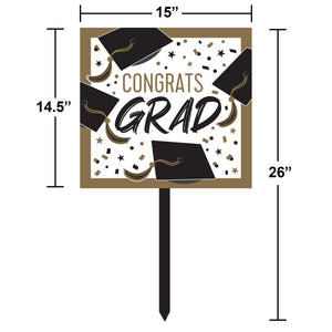 Golden Grad Yard Sign (1/Pkg)