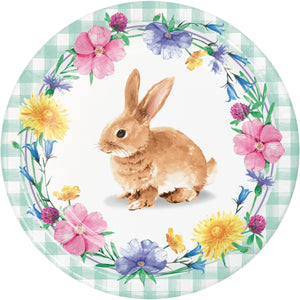 Bulk Pack of 16 Bunny & Blooms Dinner Plate