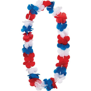 Bulk Pack of 2 Patriotic Lei Favor