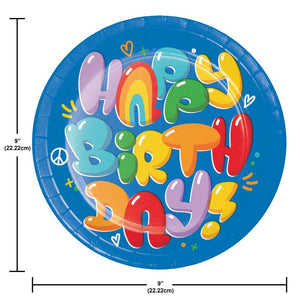 Bubbly Birthday 8.75 inch Paper Dinner Plate (8/Pkg)