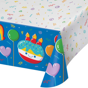 Bubbly Birthday Paper Tablecover, 54"x96" (1/Pkg)