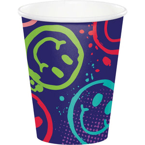 Graffiti Party Paper Hot/Cold Cup 9oz. (8/Pkg)