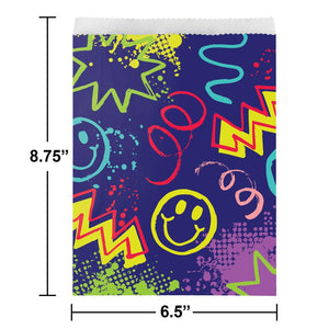 Graffiti Party Paper Treat Bag, Large (8/Pkg)