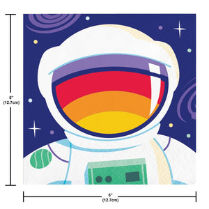 Space Adventures 2-Ply Paper Beverage Napkin (16/Pkg)