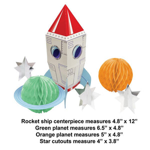 Space Adventures 3D Centerpiece (6/Pkg)