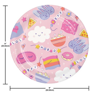 Sweet Dreams 8.75 inch Paper Dinner Plate (8/Pkg)