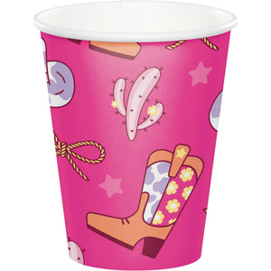 Boots and Bows Paper Hot/Cold Cup 9oz. (8/Pkg)