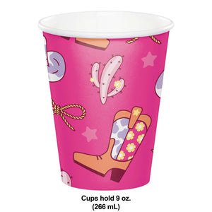 Boots and Bows Paper Hot/Cold Cup 9oz. (8/Pkg)