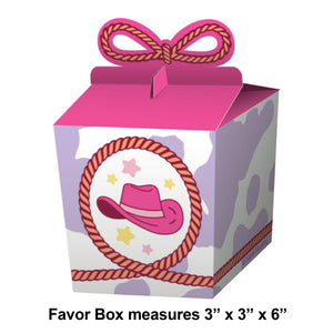 Boots and Bows Favor Box (8/Pkg)