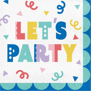 Party Patterns 2-Ply Paper Luncheon Napkin (16/Pkg)