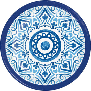 Blue Willow 6.75 inch Paper Luncheon Plate (8/Pkg)