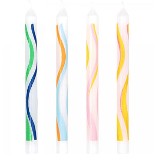 2.5" Birthday Candle Printed Wave (20/Pkg)