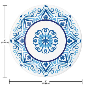 Blue Willow 8.75 inch Paper Dinner Plate (8/Pkg)