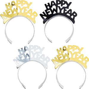 New Year Wearables Kit for 4, Black, Silver, Gold (1 per Pkg)