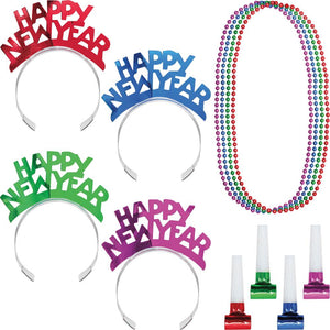 New Year Wearables Kit for 4, Assorted Colors (1 per Pkg)